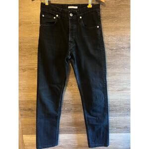Helmut Lang Jeans Dark Black Lo Cigarette Straight legs size 26 women 29 men